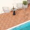 18 Pieces 12 x 12 Inch All Weather Interlocking Deck Tiles Ideal for Outdoor Use